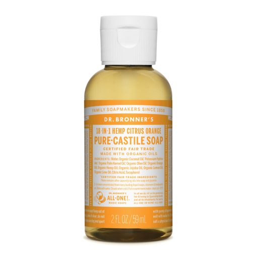 Dr Bronners 18-in-1 Pure Castile Soap - Citrus - 59ml bottle