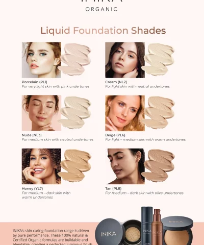Inika Liquid Foundation Shade Finder