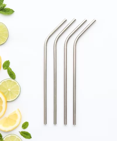 CALIWOODS REUSABLE DRINKING STRAWS - 4 PACK