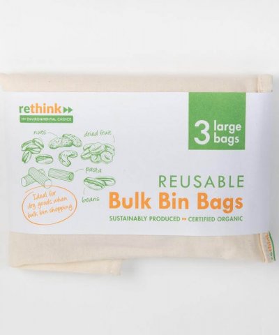 Rethink Reusable Bulk Bin Bags Large – 3 Pack