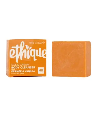 Ethique orange vanilla solid cream body cleanser