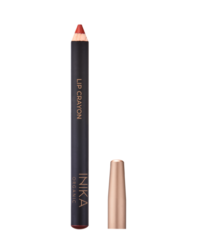 Lip-Crayon-Chili-Red-front-lid-off-by-Inika-Organic