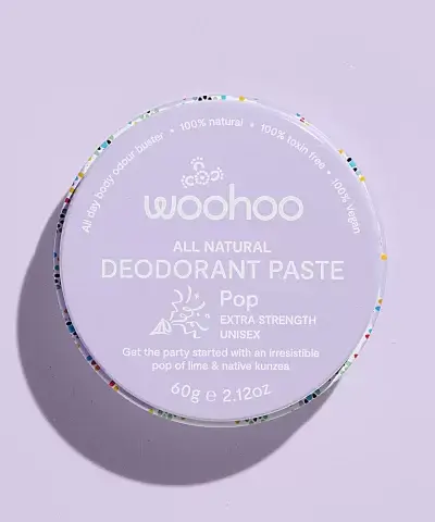 Woohoo! Natural Deodorant Paste - Pop 60g