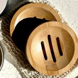 Cooki Round Bamboo Bar Drainer Dish