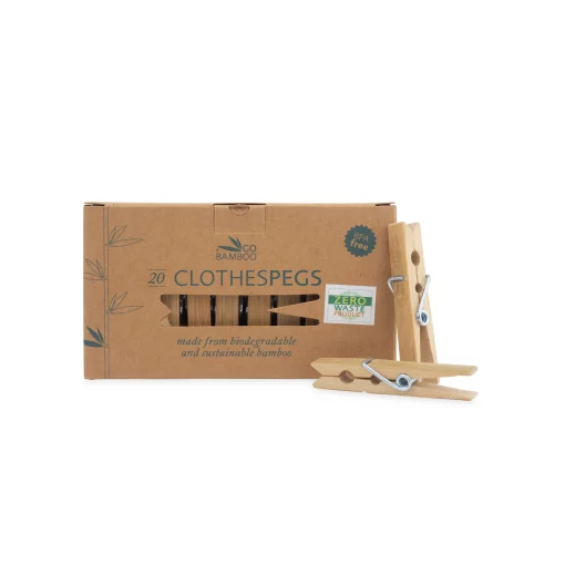 Go Bamboo Biodegradable Clothes Pegs
