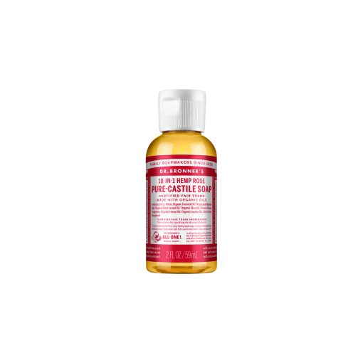Dr Bronners 18-in-1 Pure Castile Soap - Rose - 59ml bottle