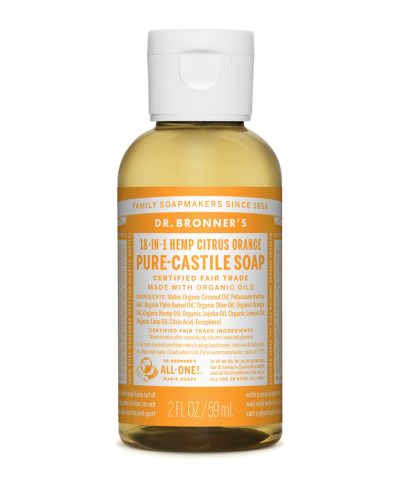 Dr Bronners 18-in-1 Pure Castile Soap - Citrus - 59ml bottle