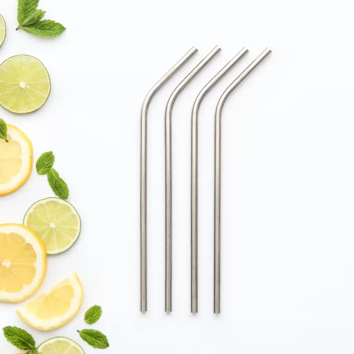 CALIWOODS REUSABLE DRINKING STRAWS - 4 PACK