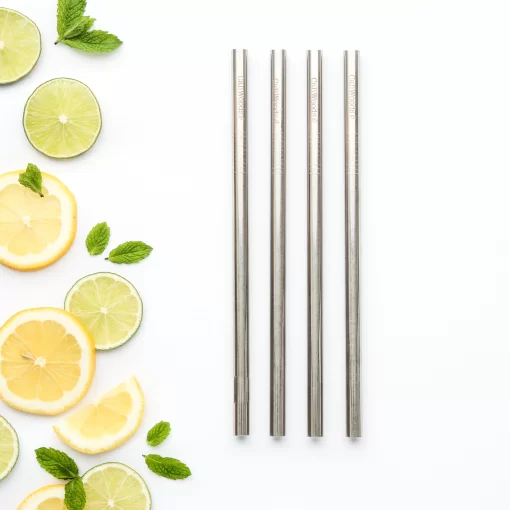 CALIWOODS REUSABLE SMOOTHIE STRAWS - 4 PACK
