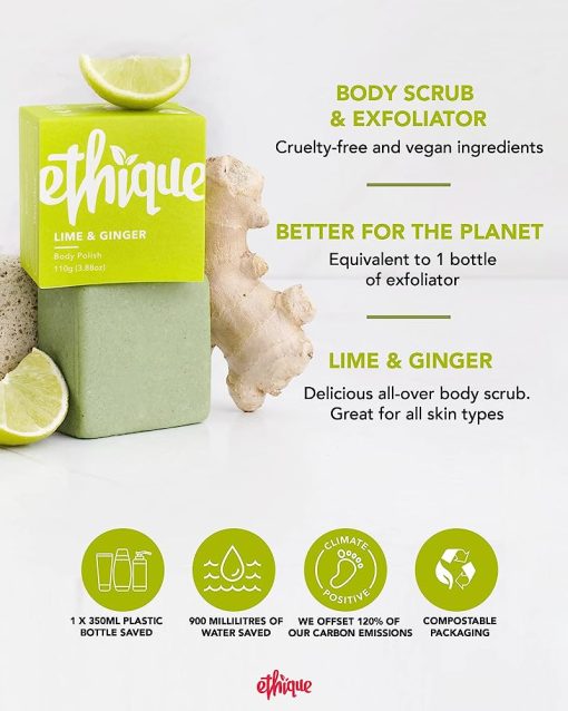 Ethique Lime & Ginger Body Polish Bar