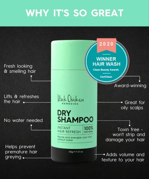 black chicken remedies dry shampoo