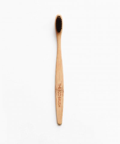 THE ECO BRUSH BAMBOO TOOTHBRUSH – CHARCOAL INFUSED