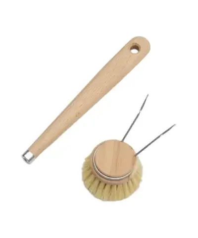 Florence Wooden Dish Brush with Replaceable Wooden & Tampico Fibre Head