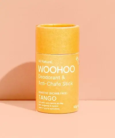 Woohoo Waste Free Deodorant Anti Chafe Stick Tango