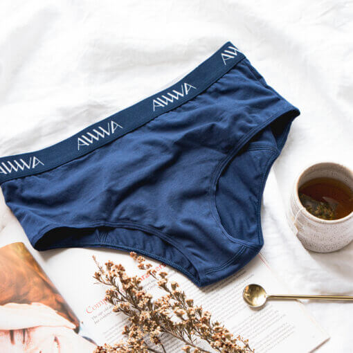 AWWA Organic Cotton Period Underwear - Midnight Blue