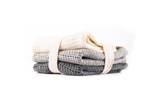 Caliwoods Organic Cotton Knitted Cloths - 3 Pack