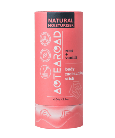 Aotearoad Natural Body Moisturiser Stick - Rose + Vanilla