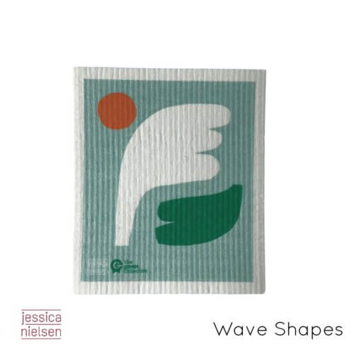 The Green Collective Wave Shapes Spruce Cloth