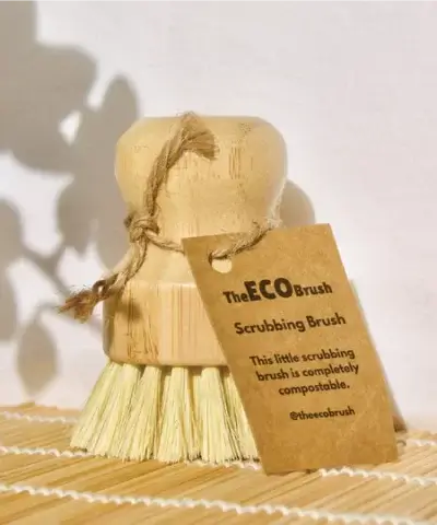 The ECO Brush Bamboo Scrubbing Brush