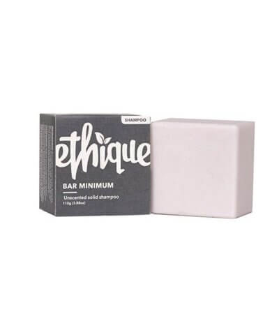 Ethique Bar Minimum - Unscented Solid Shampoo Bar for Sensitive Skin