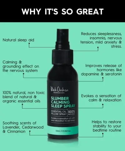 black chicken remedies slumber calming sleep spray